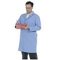 Superior Surgical Unisex Microstatic ESD Lab Coat, Small, Blue 473-S